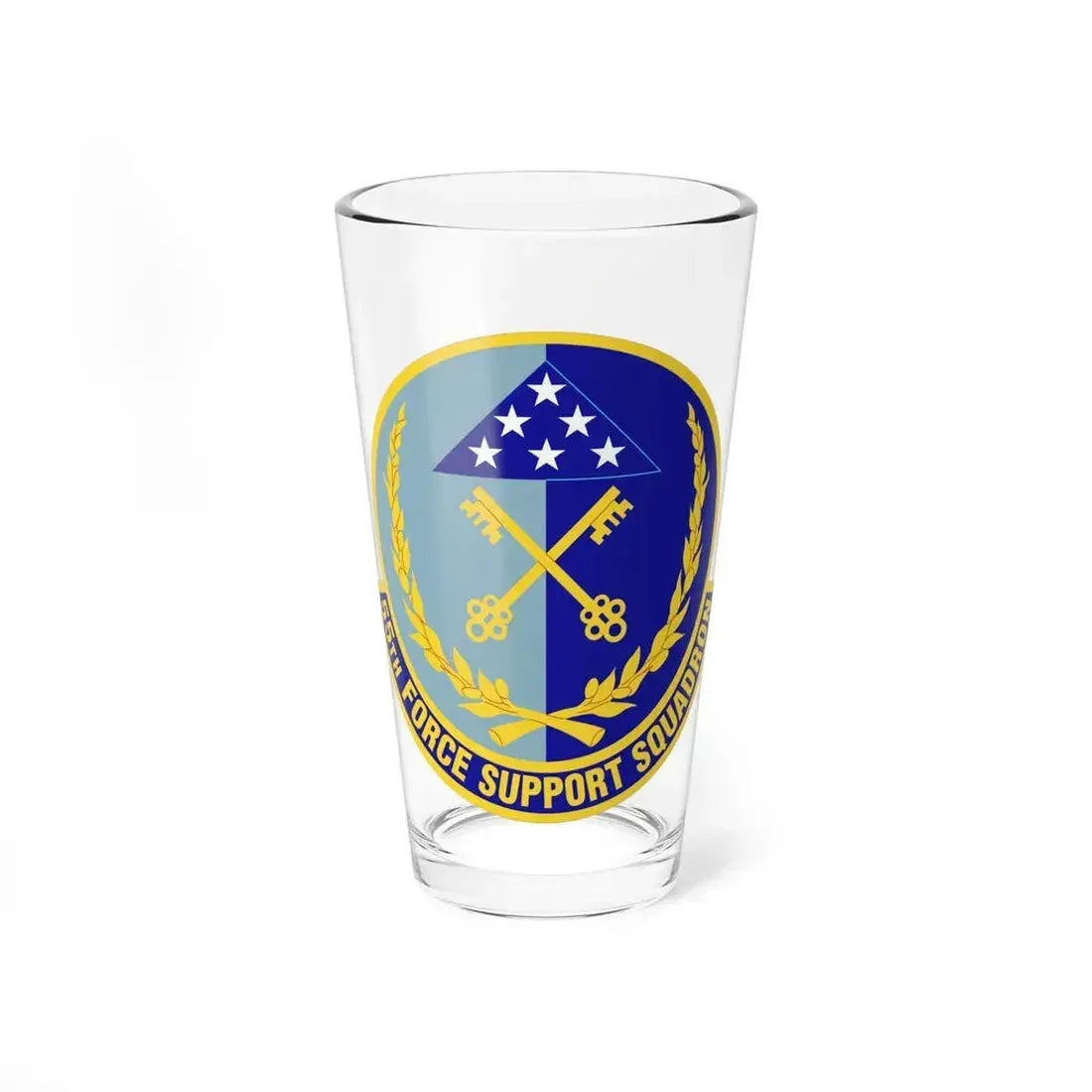 55th Force Support Squadron (U.S. Air Force) Pint Glass 16oz 16oz - Go Mug Yourself