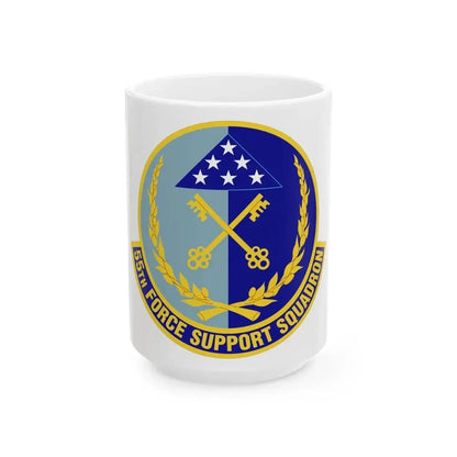 55th Force Support Squadron (U.S. Air Force) White Coffee Mug 15oz - Go Mug Yourself