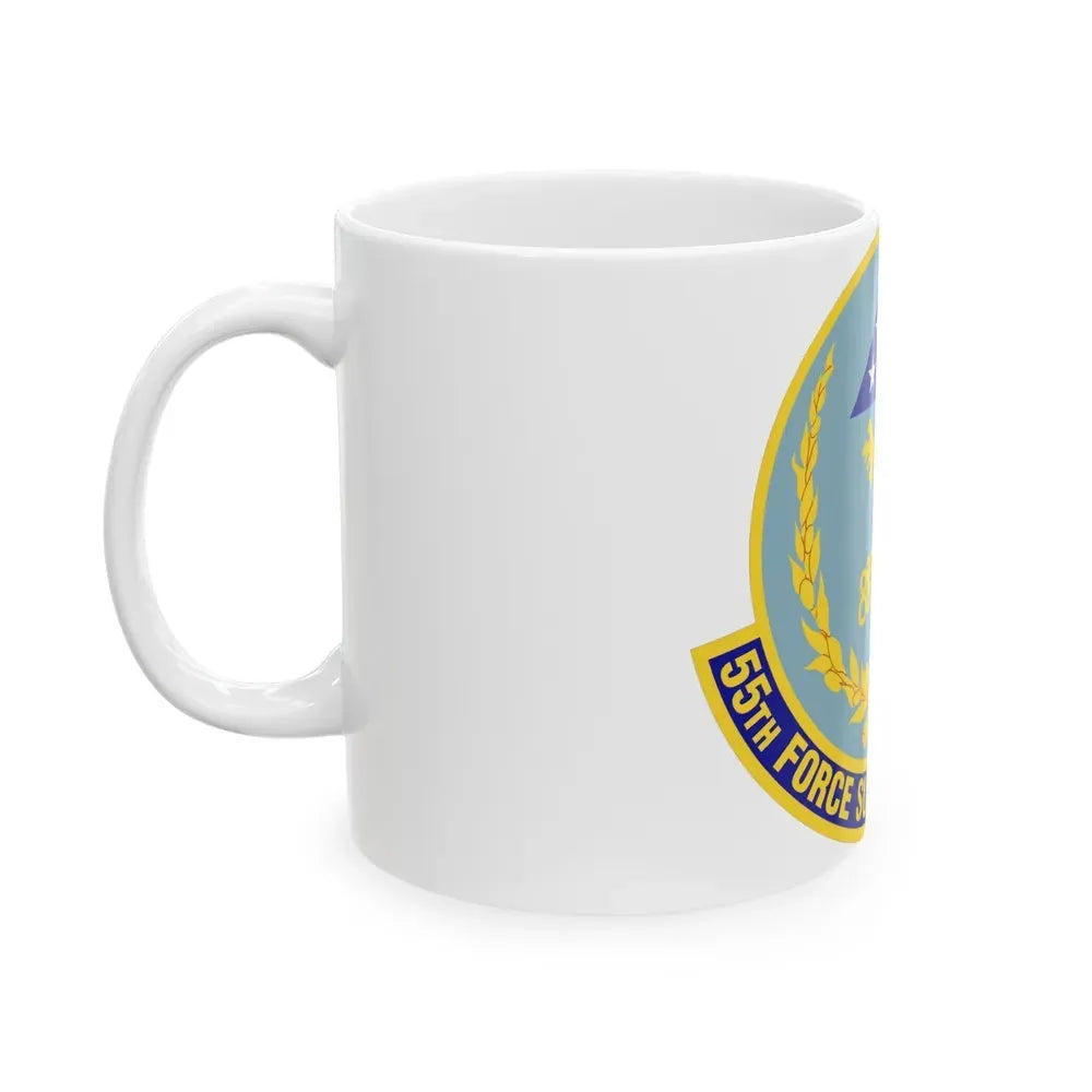 55th Force Support Squadron (U.S. Air Force) White Coffee Mug - Go Mug Yourself