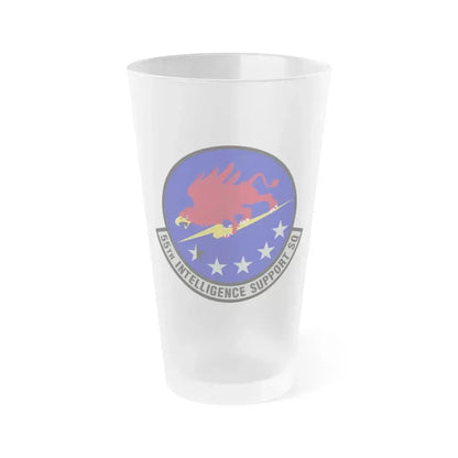 55th Intelligence Support Squadron (U.S. Air Force) Frosted Pint Glass 16oz 16oz Frosted - Go Mug Yourself