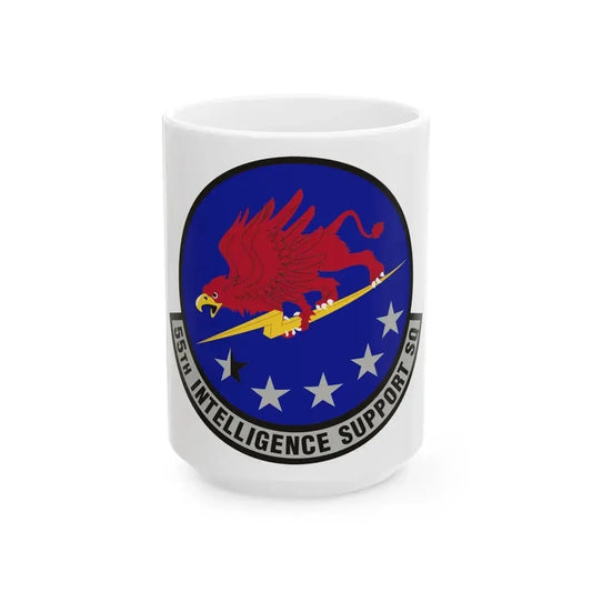 55th Intelligence Support Squadron (U.S. Air Force) White Coffee Mug 15oz - Go Mug Yourself