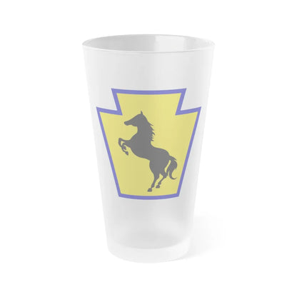 55th Maneuver Enhancement Brigade (U.S. Army) Frosted Pint Glass 16oz-Go Mug Yourself