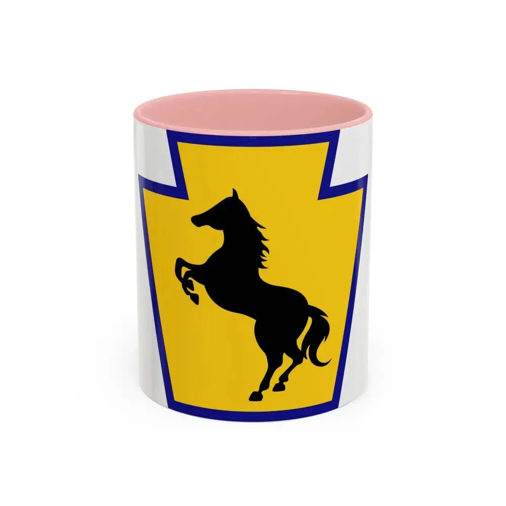 55th Maneuver Enhancement Brigade (U.S. Army) Accent Coffee Mug 11oz Pink - Go Mug Yourself