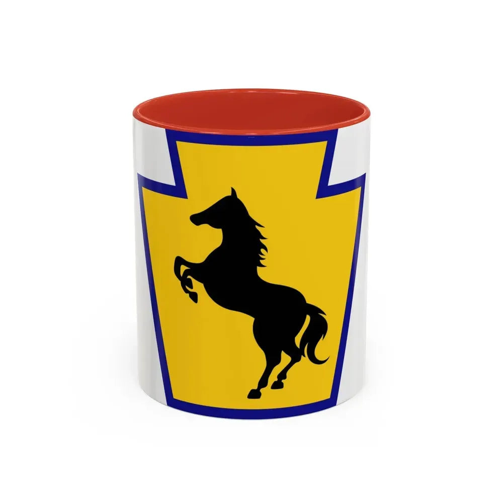 55th Maneuver Enhancement Brigade (U.S. Army) Accent Coffee Mug 11oz Red - Go Mug Yourself