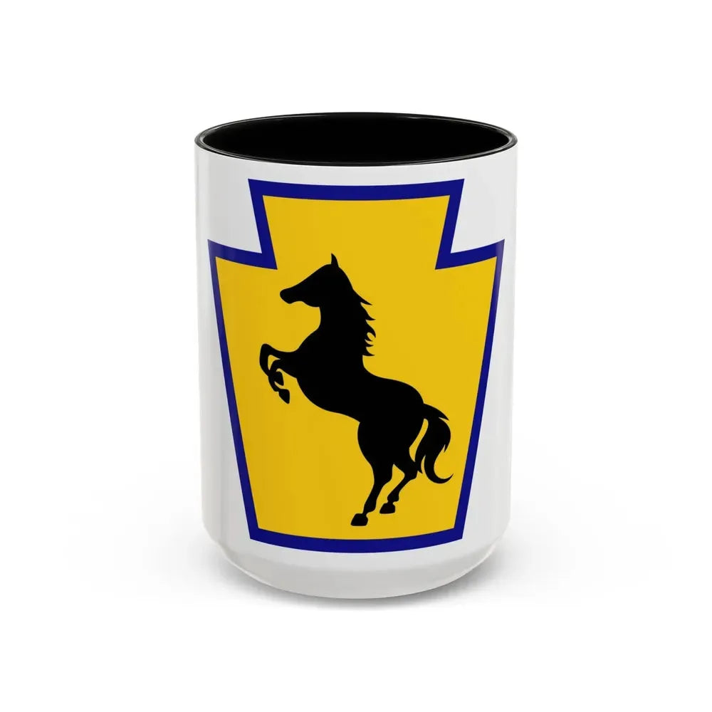 55th Maneuver Enhancement Brigade (U.S. Army) Accent Coffee Mug 15oz Black - Go Mug Yourself