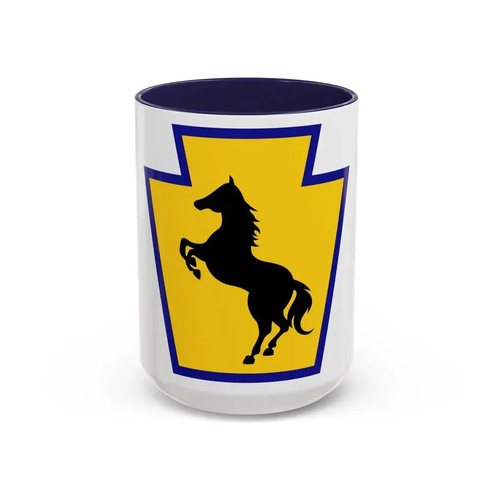 55th Maneuver Enhancement Brigade (U.S. Army) Accent Coffee Mug 15oz Navy - Go Mug Yourself