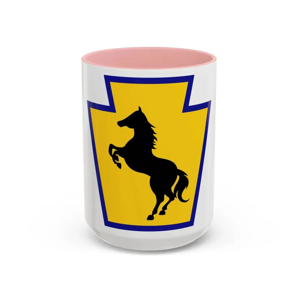 55th Maneuver Enhancement Brigade (U.S. Army) Accent Coffee Mug 15oz Pink - Go Mug Yourself