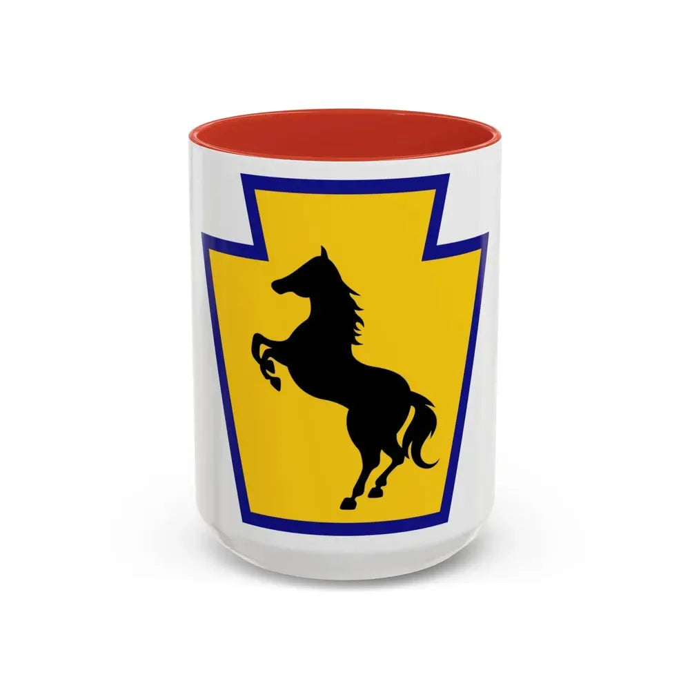 55th Maneuver Enhancement Brigade (U.S. Army) Accent Coffee Mug 15oz Red - Go Mug Yourself