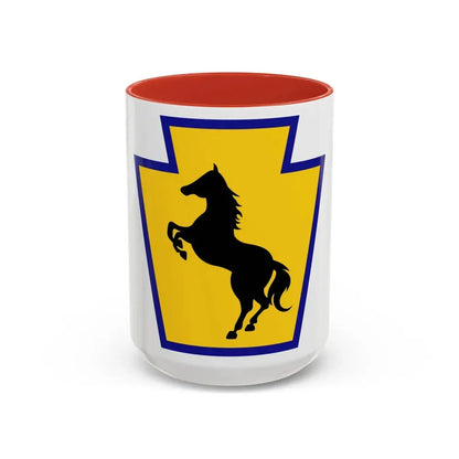 55th Maneuver Enhancement Brigade (U.S. Army) Accent Coffee Mug 15oz Red - Go Mug Yourself
