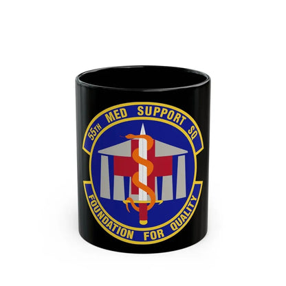 55th Medical Support Squadron (U.S. Air Force) Black Coffee Mug 11oz - Go Mug Yourself