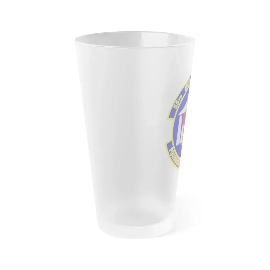 55th Medical Support Squadron (U.S. Air Force) Frosted Pint Glass 16oz - Go Mug Yourself