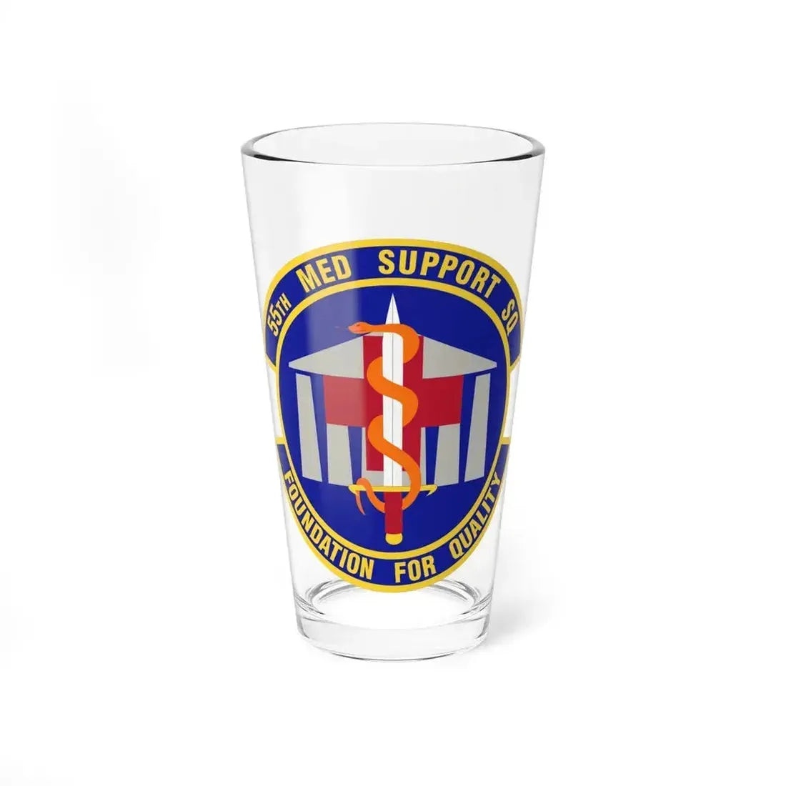 55th Medical Support Squadron (U.S. Air Force) Pint Glass 16oz - Go Mug Yourself