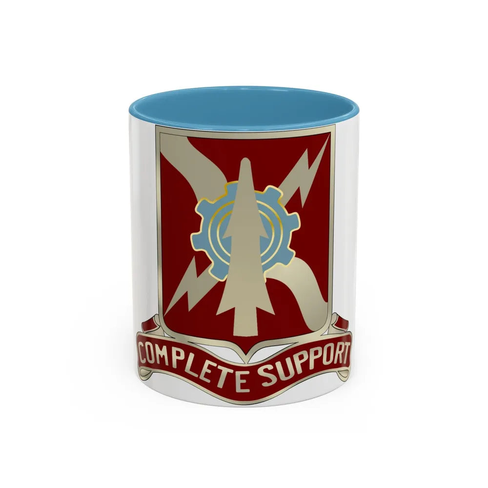 55th Support Battalion (U.S. Army) Accent Coffee Mug-11oz-Light Blue-Go Mug Yourself