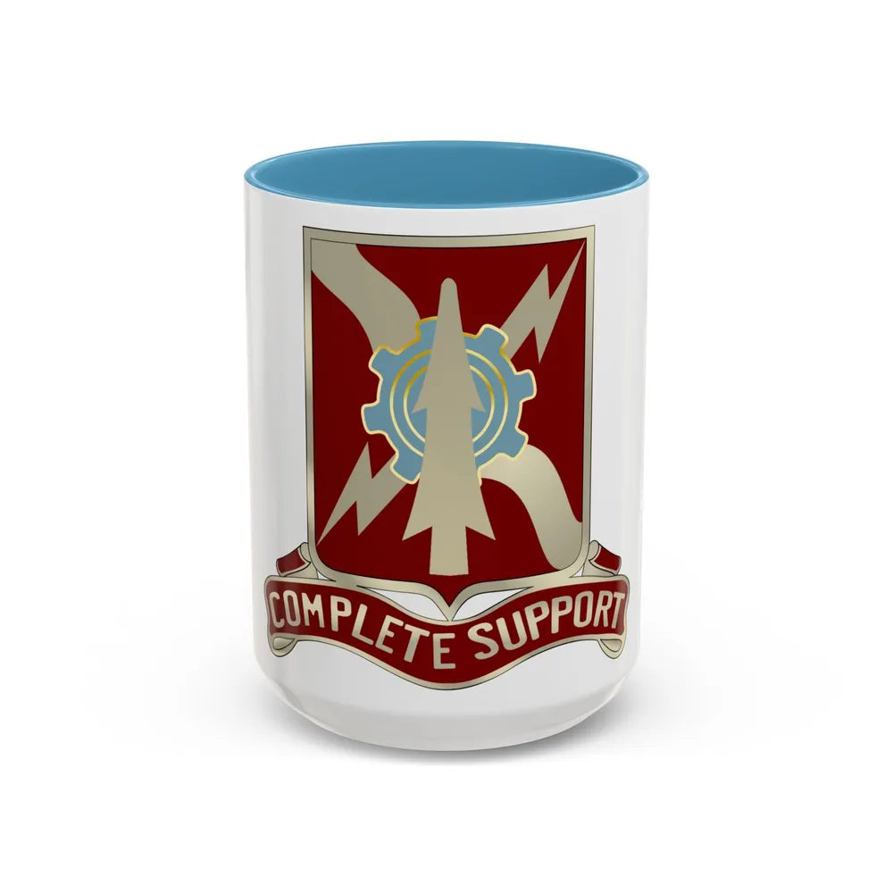 55th Support Battalion (U.S. Army) Accent Coffee Mug-15oz-Light Blue-Go Mug Yourself