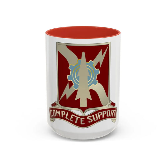 55th Support Battalion (U.S. Army) Accent Coffee Mug-15oz-Red-Go Mug Yourself