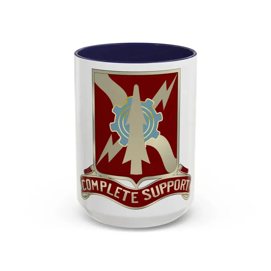 55th Support Battalion (U.S. Army) Accent Coffee Mug 15oz Navy - Go Mug Yourself