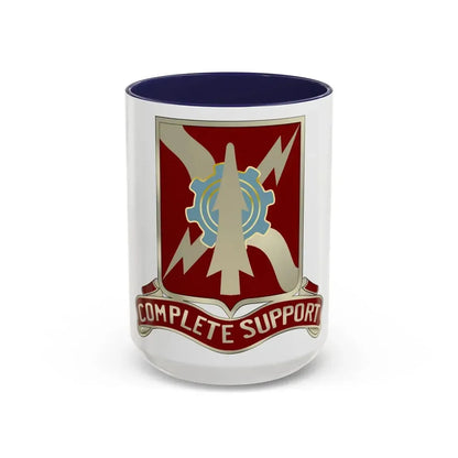 55th Support Battalion (U.S. Army) Accent Coffee Mug 15oz Navy - Go Mug Yourself