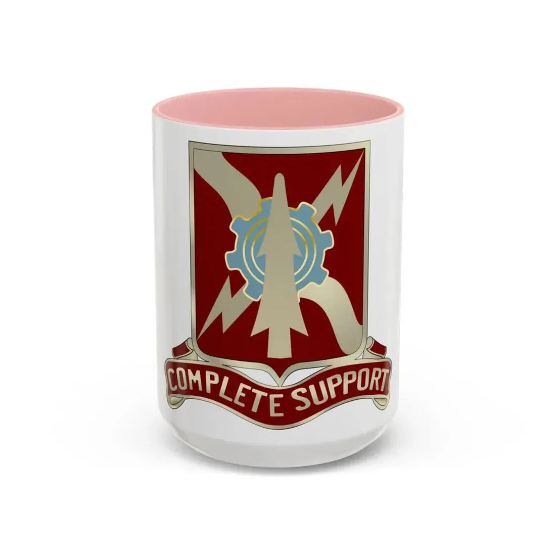 55th Support Battalion (U.S. Army) Accent Coffee Mug 15oz Pink - Go Mug Yourself