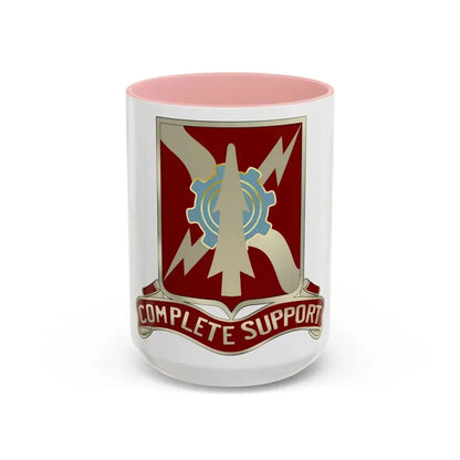 55th Support Battalion (U.S. Army) Accent Coffee Mug 15oz Pink - Go Mug Yourself
