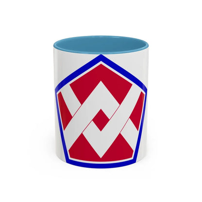 55th Sustainment Brigade (U.S. Army) Accent Coffee Mug-11oz-Light Blue-Go Mug Yourself