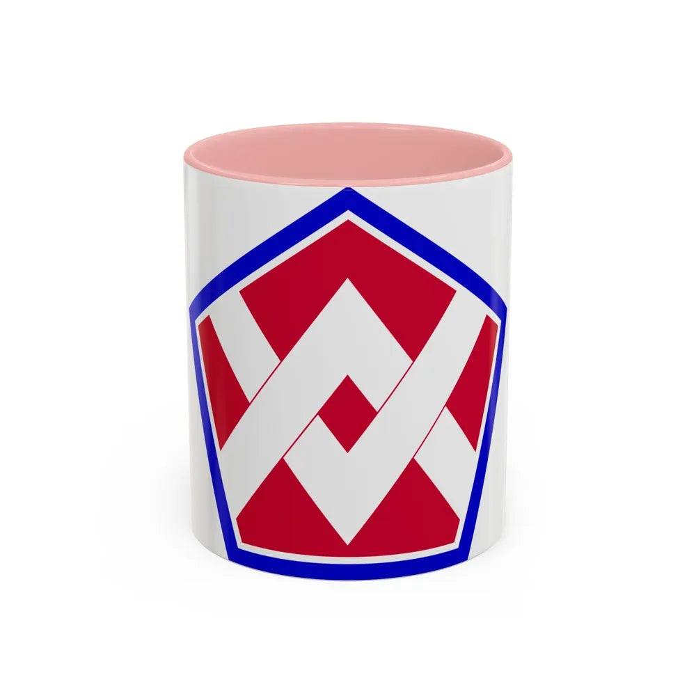 55th Sustainment Brigade (U.S. Army) Accent Coffee Mug-11oz-Pink-Go Mug Yourself