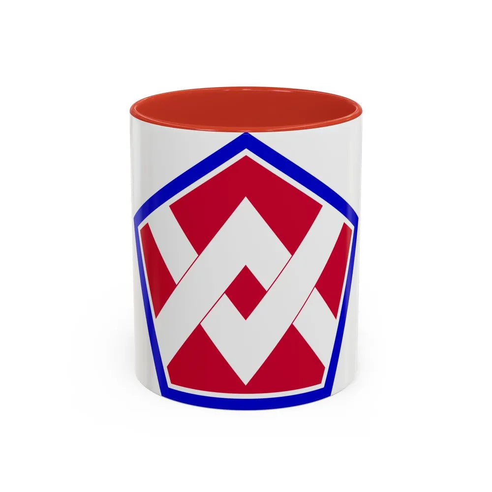 55th Sustainment Brigade (U.S. Army) Accent Coffee Mug-11oz-Red-Go Mug Yourself