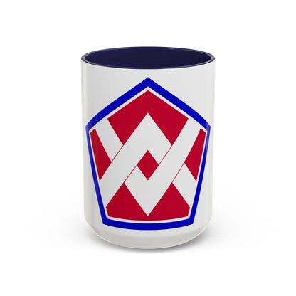 55th Sustainment Brigade (U.S. Army) Accent Coffee Mug-15oz-Navy-Go Mug Yourself