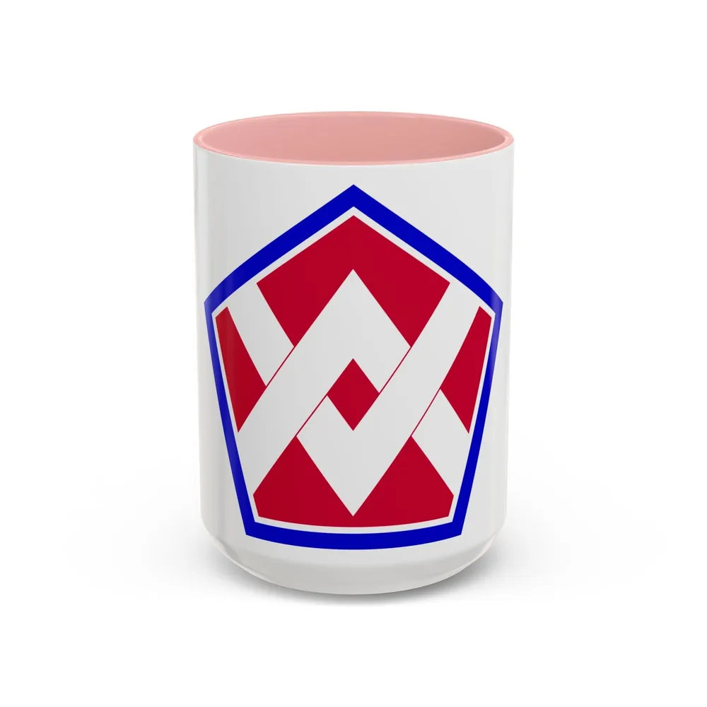 55th Sustainment Brigade (U.S. Army) Accent Coffee Mug-15oz-Pink-Go Mug Yourself