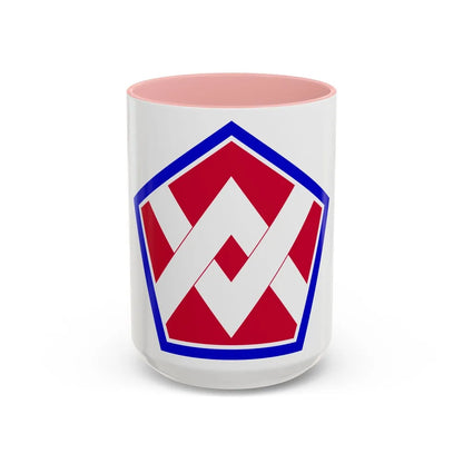 55th Sustainment Brigade (U.S. Army) Accent Coffee Mug-15oz-Pink-Go Mug Yourself