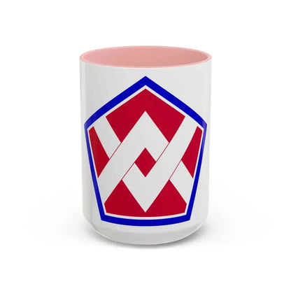 55th Sustainment Brigade (U.S. Army) Accent Coffee Mug 15oz Pink - Go Mug Yourself