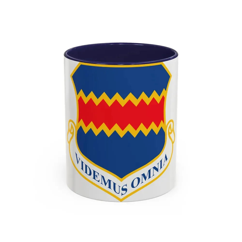 55th Wing (U.S. Air Force) Accent Coffee Mug 11oz Navy - Go Mug Yourself