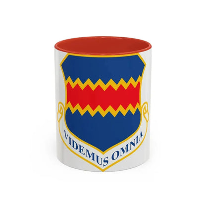 55th Wing (U.S. Air Force) Accent Coffee Mug 11oz Red - Go Mug Yourself