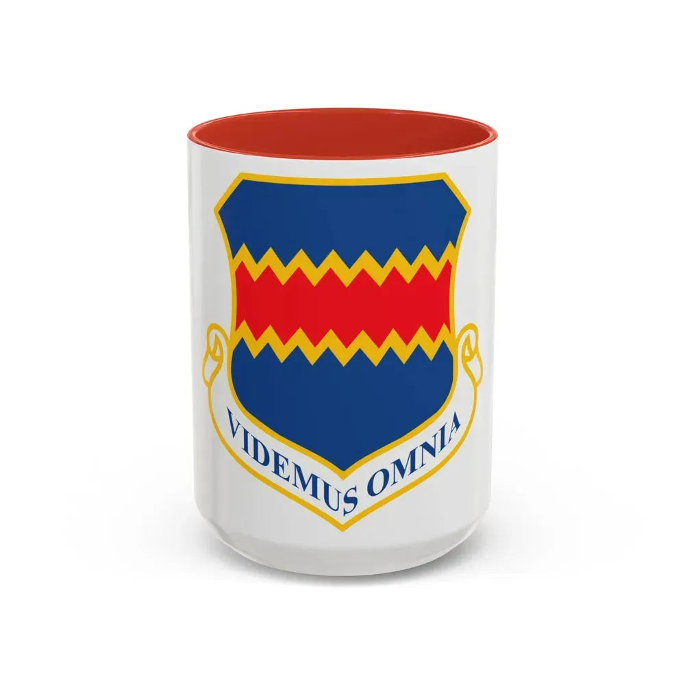 55th Wing (U.S. Air Force) Accent Coffee Mug 15oz Red - Go Mug Yourself