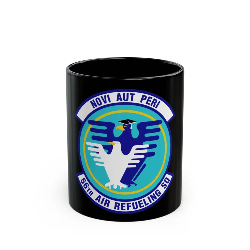 56 Air Refueling Sq AETC (U.S. Air Force) Black Coffee Mug-11oz-Go Mug Yourself