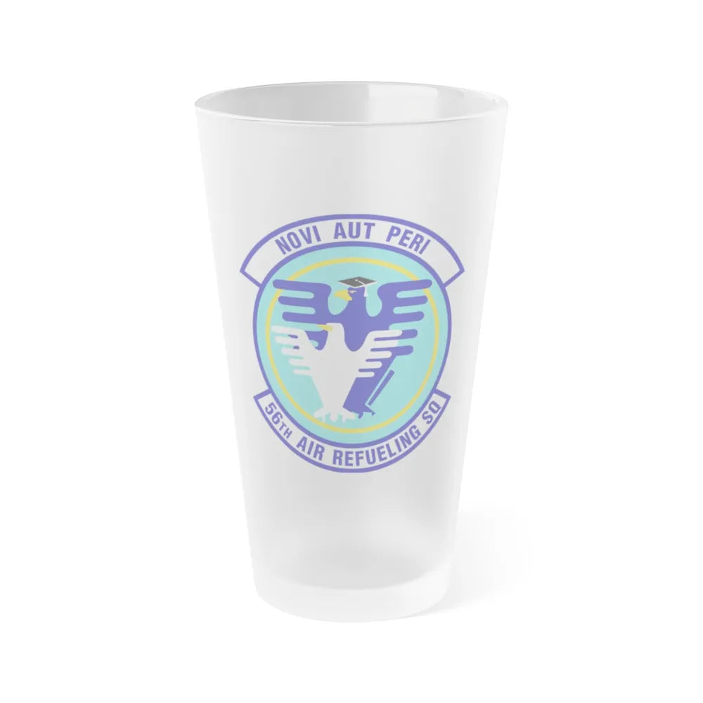 56 Air Refueling Sq AETC (U.S. Air Force) Frosted Pint Glass 16oz-Go Mug Yourself