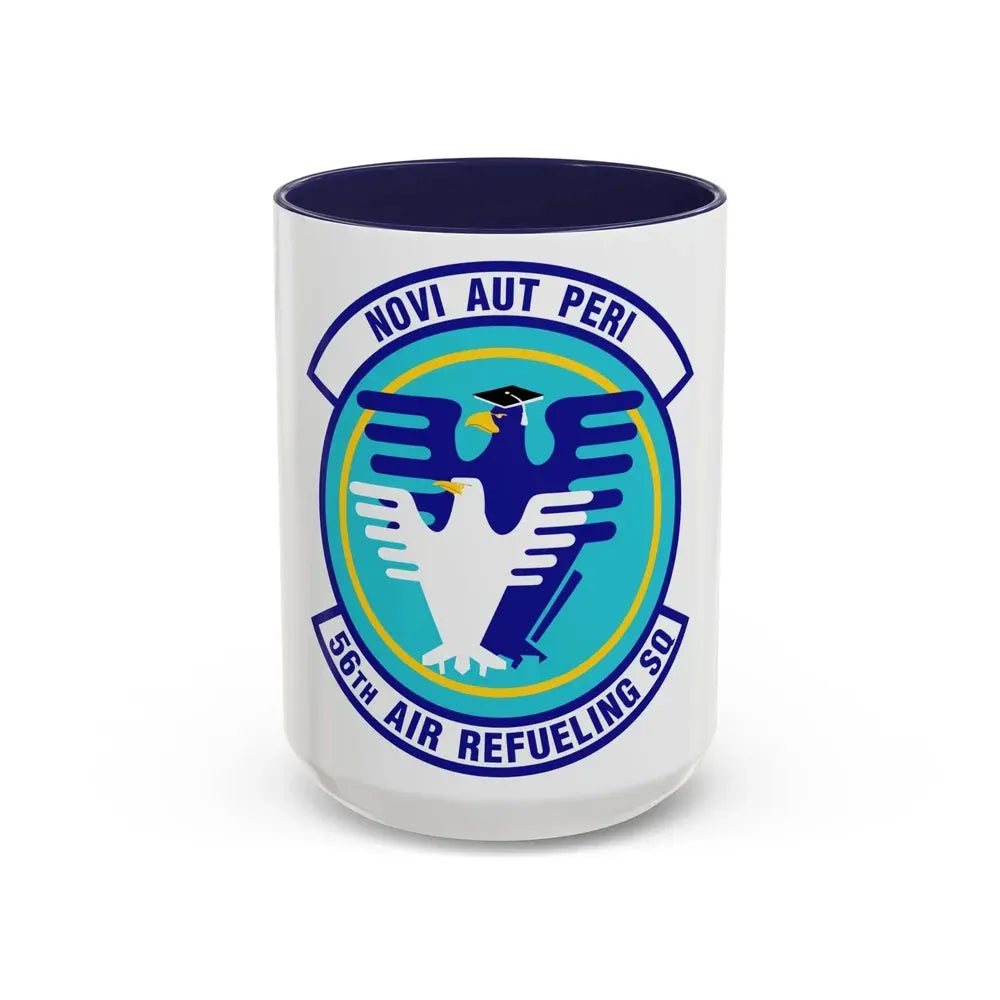 56 Air Refueling Sq AETC (U.S. Air Force) Accent Coffee Mug 15oz Navy - Go Mug Yourself