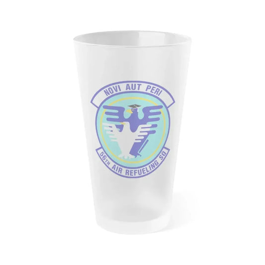 56 Air Refueling Sq AETC (U.S. Air Force) Frosted Pint Glass 16oz Default Title - Go Mug Yourself