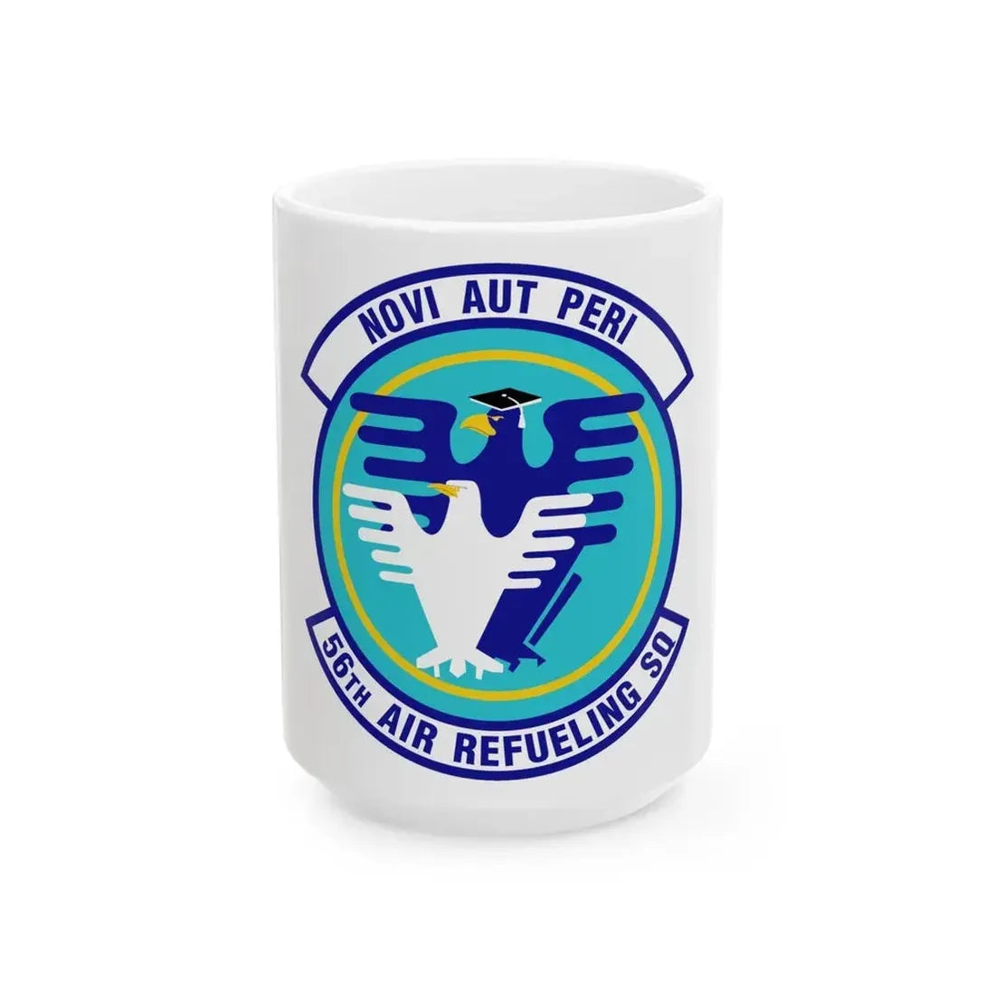 56 Air Refueling Sq AETC (U.S. Air Force) White Coffee Mug 15oz - Go Mug Yourself