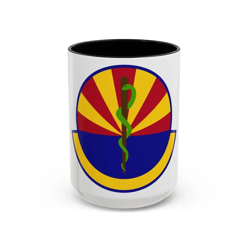 56 Healthcare Operations Squadron AETC (U.S. Air Force) Accent Coffee Mug 15oz Black - Go Mug Yourself