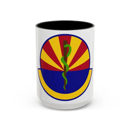 56 Healthcare Operations Squadron AETC (U.S. Air Force) Accent Coffee Mug 15oz Black - Go Mug Yourself