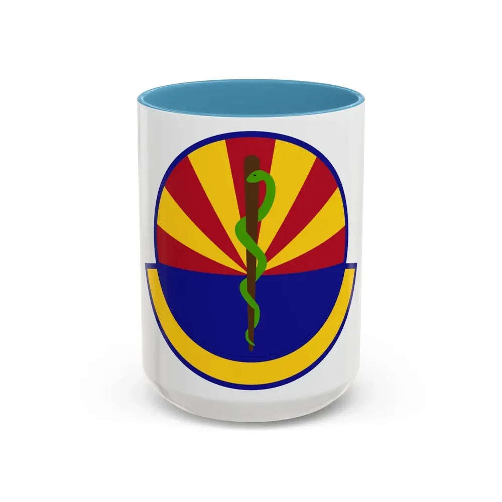 56 Healthcare Operations Squadron AETC (U.S. Air Force) Accent Coffee Mug 15oz Light Blue - Go Mug Yourself