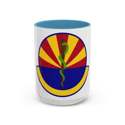 56 Healthcare Operations Squadron AETC (U.S. Air Force) Accent Coffee Mug 15oz Light Blue - Go Mug Yourself