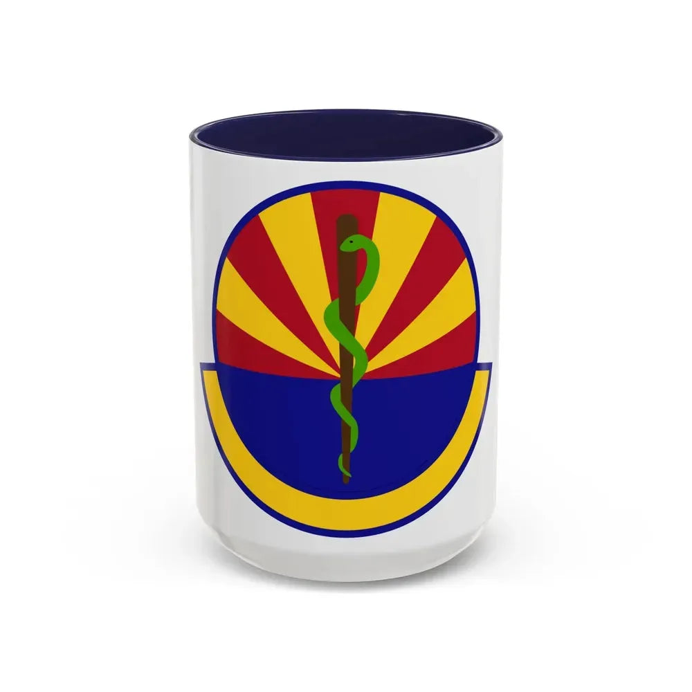56 Healthcare Operations Squadron AETC (U.S. Air Force) Accent Coffee Mug 15oz Navy - Go Mug Yourself