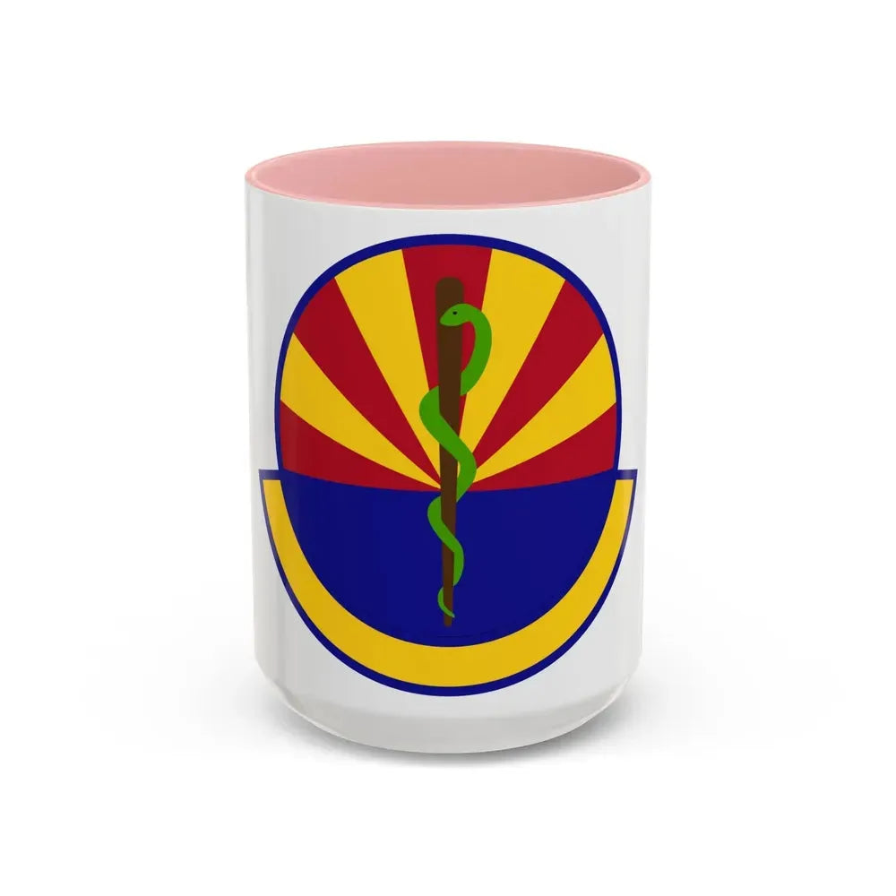56 Healthcare Operations Squadron AETC (U.S. Air Force) Accent Coffee Mug 15oz Pink - Go Mug Yourself