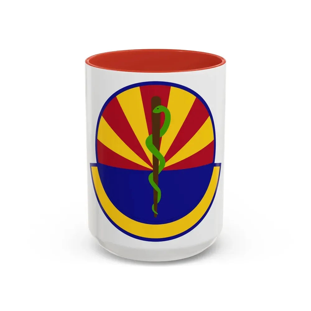 56 Healthcare Operations Squadron AETC (U.S. Air Force) Accent Coffee Mug 15oz Red - Go Mug Yourself