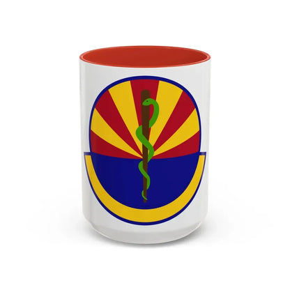 56 Healthcare Operations Squadron AETC (U.S. Air Force) Accent Coffee Mug 15oz Red - Go Mug Yourself