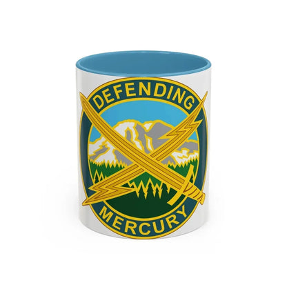56 Information Operations Group (U.S. Army) Accent Coffee Mug 11oz Light Blue - Go Mug Yourself