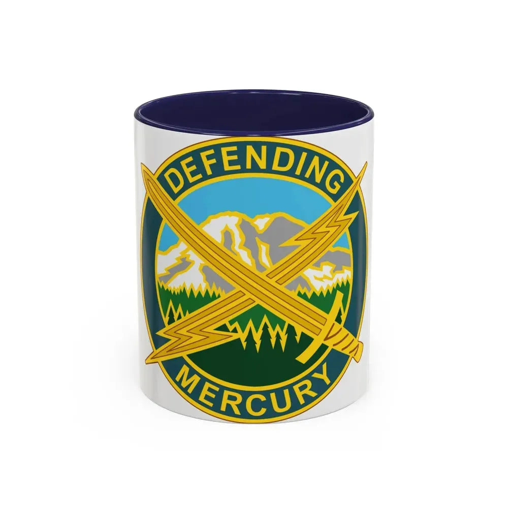 56 Information Operations Group (U.S. Army) Accent Coffee Mug 11oz Navy - Go Mug Yourself