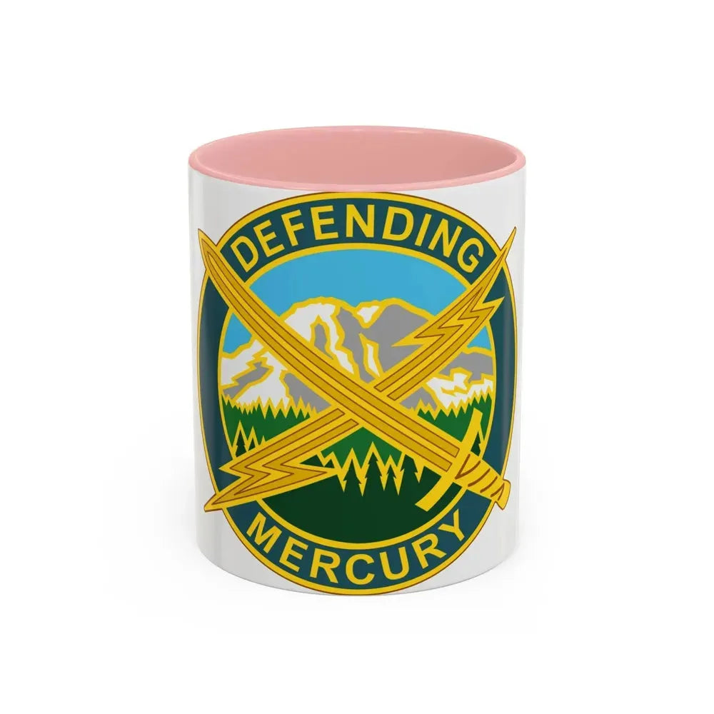 56 Information Operations Group (U.S. Army) Accent Coffee Mug 11oz Pink - Go Mug Yourself