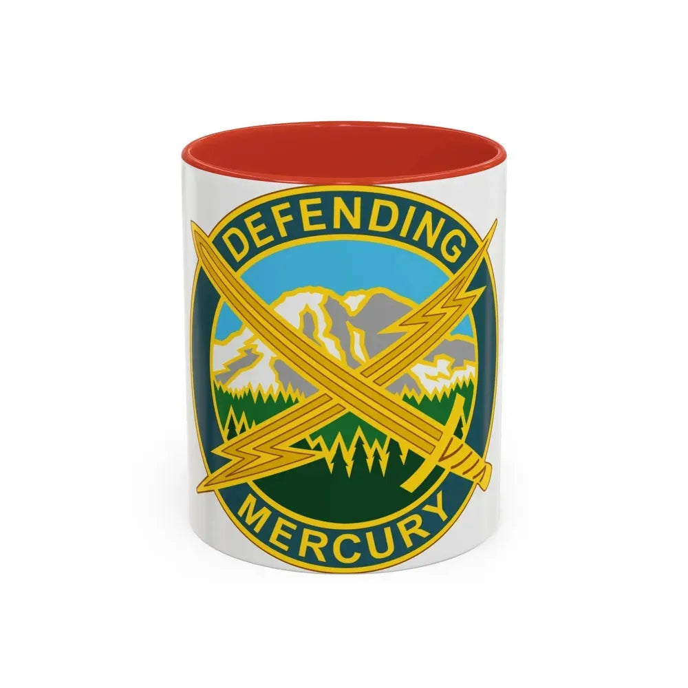 56 Information Operations Group (U.S. Army) Accent Coffee Mug 11oz Red - Go Mug Yourself